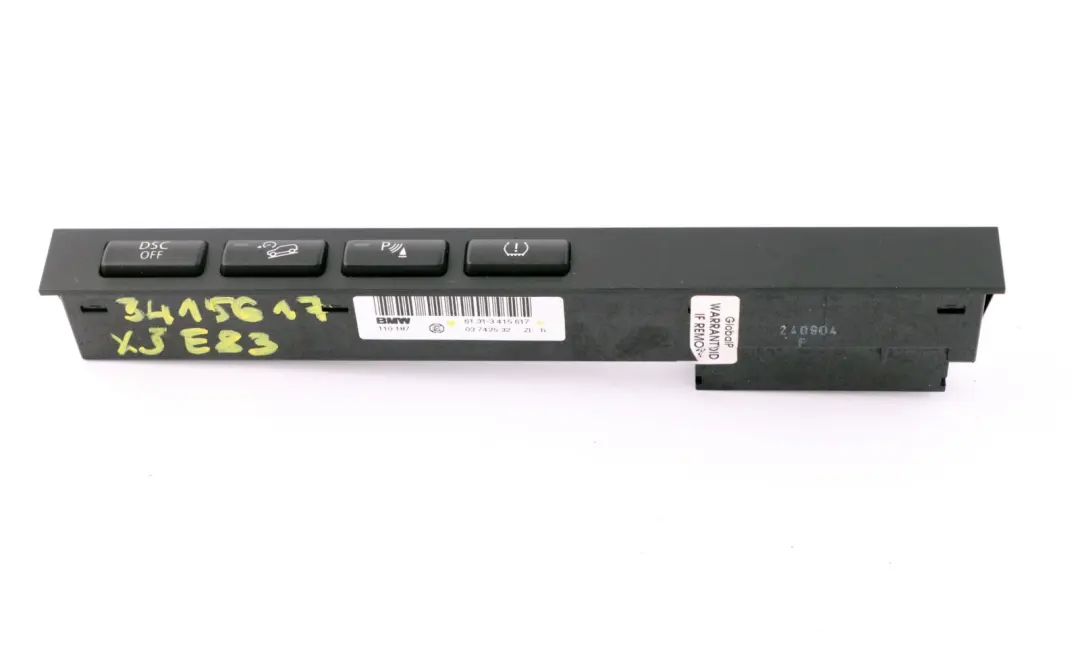 BMW X3 er E83 Rep.Satz Schaltzentrum Mittelkonsole DSC - SKU 3415617 - Teilenummer 3415617