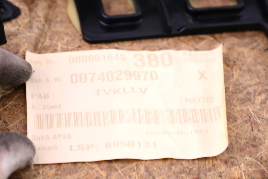 BMW X3 Reihe E83 1 Türverkleidung Leder vorn links Schwarz Anthrazit 3418837 - SKU 3415821-1 - Teilenummer 3415821