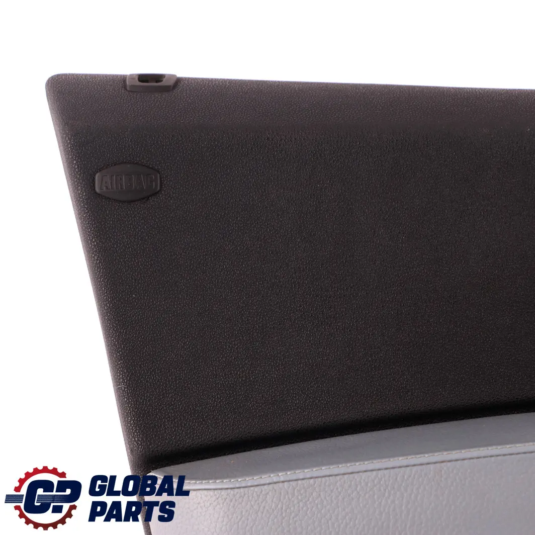 Front Left N/S Door Card Lining Trim Leather Grey Blue to BMW X3 Series E83 with Part number 3415833 BMW X3 Series E83 Front Left N/S Door Card Lining Trim Leather Grey Blue - SKU 3415833 - Part number 3415833