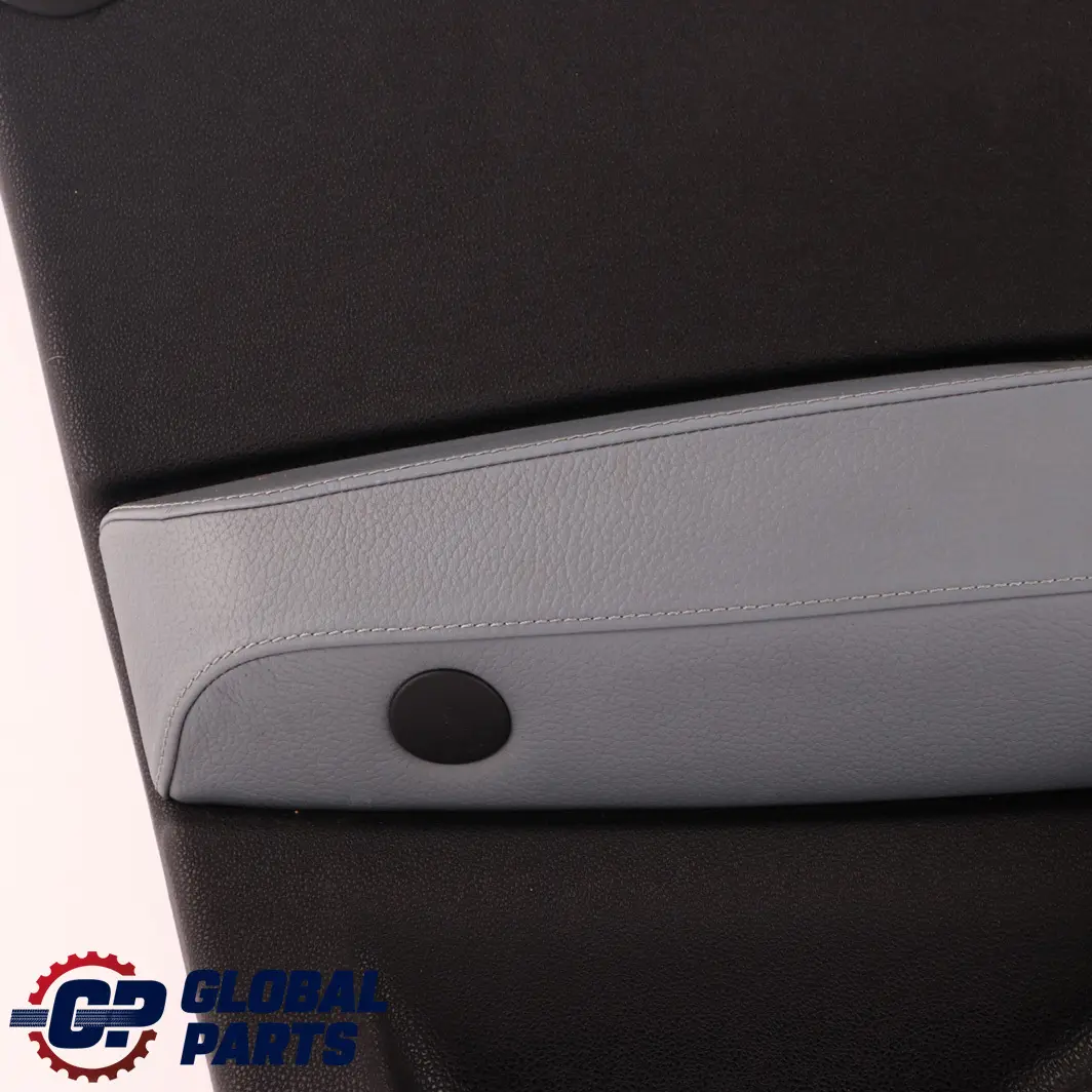 Front Left N/S Door Card Lining Trim Leather Grey Blue to BMW X3 Series E83 with Part number 3415833 BMW X3 Series E83 Front Left N/S Door Card Lining Trim Leather Grey Blue - SKU 3415833 - Part number 3415833