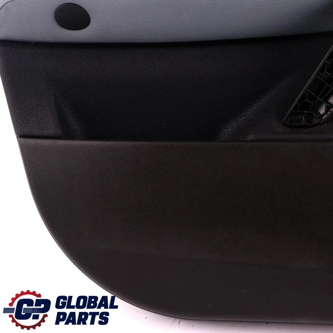 Front Left N/S Door Card Lining Trim Leather Grey Blue to BMW X3 Series E83 with Part number 3415833 BMW X3 Series E83 Front Left N/S Door Card Lining Trim Leather Grey Blue - SKU 3415833 - Part number 3415833