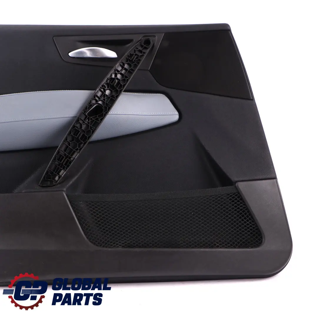 BMW X3 Series E83 Front Left N/S Door Card Lining Trim Leather Grey Blue - SKU 3415833 - Part number 3415833
