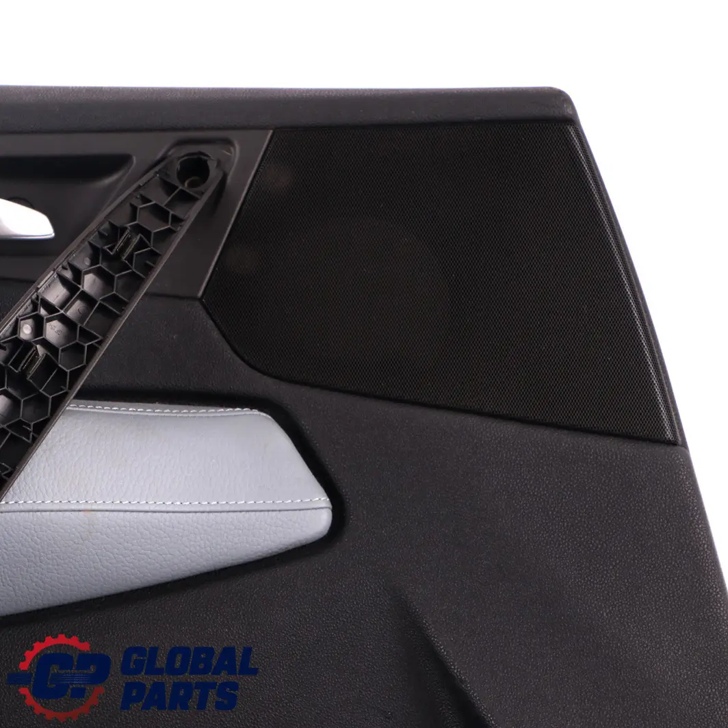 Front Left N/S Door Card Lining Trim Leather Grey Blue to BMW X3 Series E83 with Part number 3415833 BMW X3 Series E83 Front Left N/S Door Card Lining Trim Leather Grey Blue - SKU 3415833 - Part number 3415833