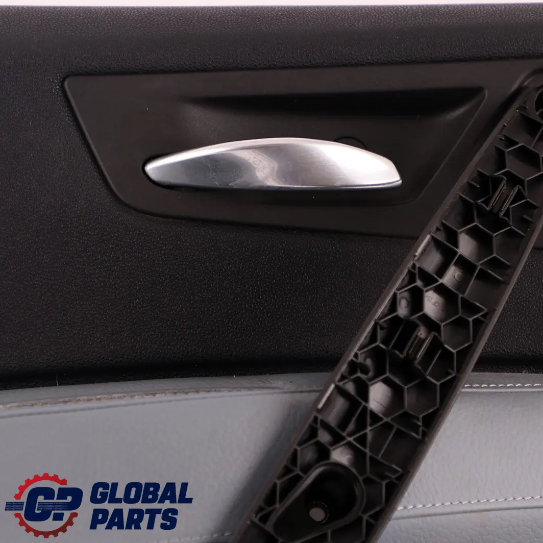 BMW X3 Series E83 Front Left N/S Door Card Lining Trim Leather Grey Blue - SKU 3415833 - Part number 3415833