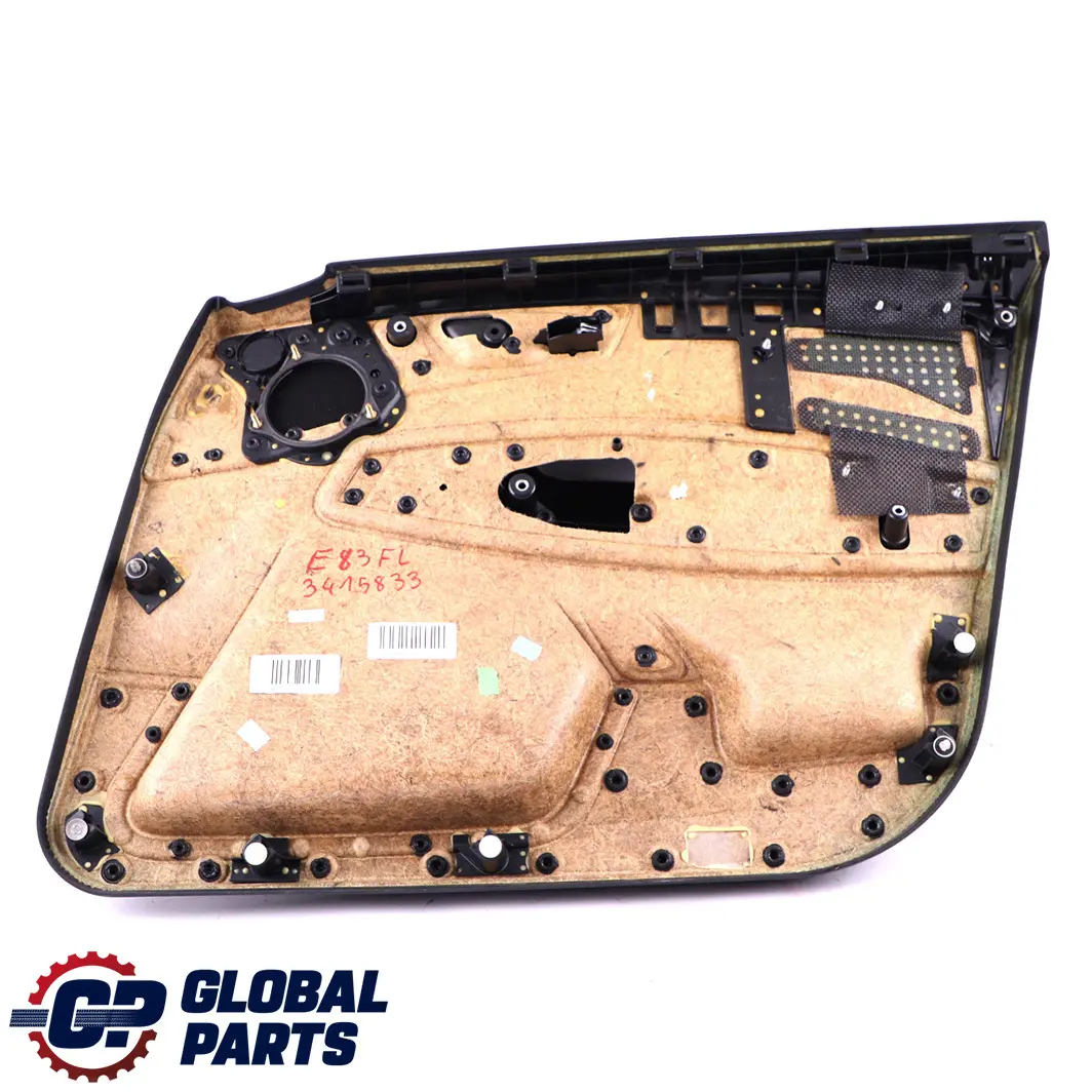 BMW X3 Series E83 Front Left N/S Door Card Lining Trim Leather Grey Blue - SKU 3415833 - Part number 3415833