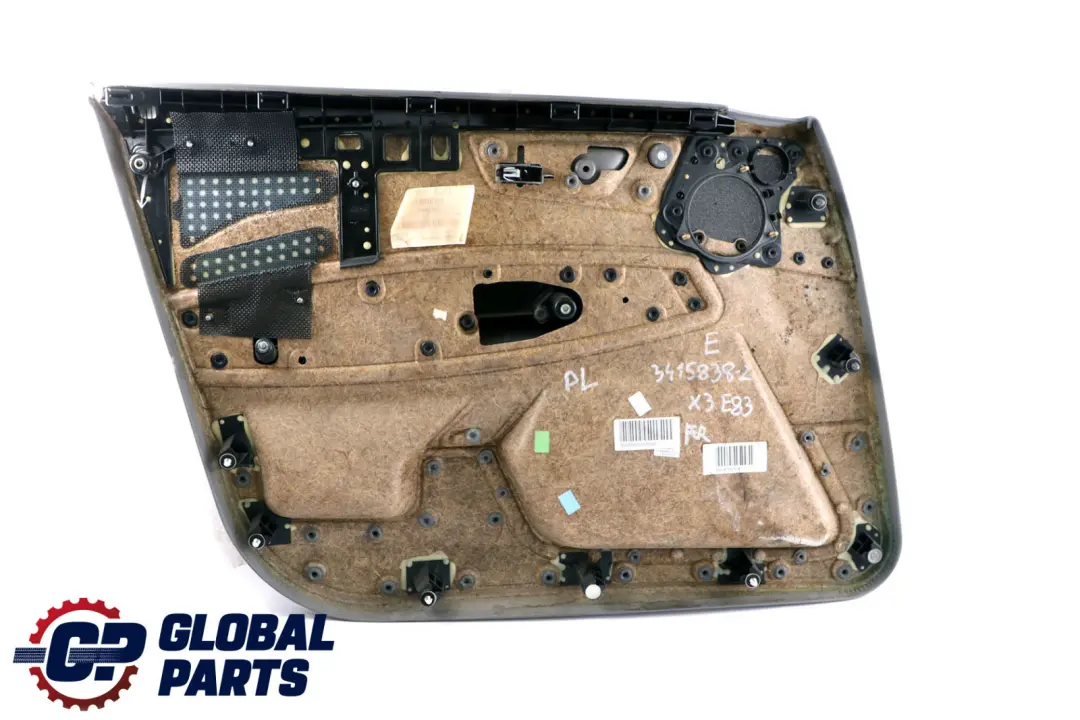 BMW E83 2 Delantero Derecho Forro Tarjeta Puerta Cuero Ambiente Gris Grau - SKU 3415838-2 - Número de pieza 3415838