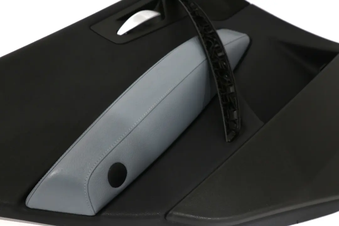 BMW X3 Series E83 Rear Left N/S Door Card Lining Leather Black Grey Blue - SKU 3415901 - Part number 3415901