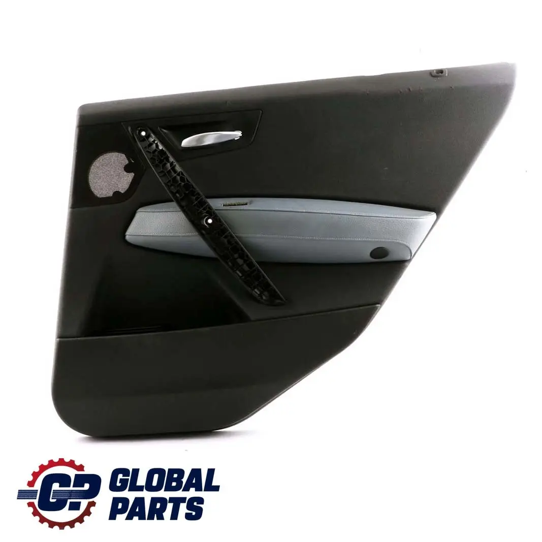 Right O/S Door Card Lining Leather Black Grey Blue to BMW X3 Series E83 1 Rear with Part number 3415902 BMW X3 Series E83 1 Rear Right O/S Door Card Lining Leather Black Grey Blue - SKU 3415902-1 - Part number 3415902