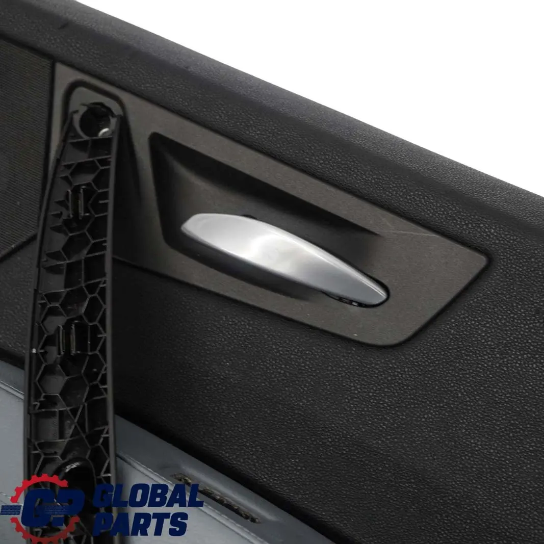Right O/S Door Card Lining Leather Black Grey Blue to BMW X3 Series E83 Rear with Part number 3415902 BMW X3 Series E83 Rear Right O/S Door Card Lining Leather Black Grey Blue - SKU 3415902 - Part number 3415902