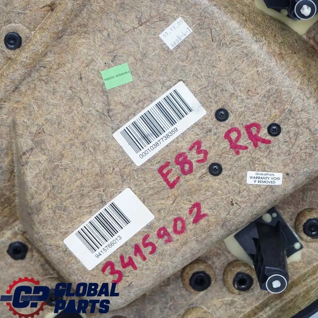 Trasera Derecha O / S Tarjeta De Puerta Forro Cuero Negro Gris Azul para BMW E83 con número de pieza 3415902 BMW E83 Trasera Derecha O / S Tarjeta De Puerta Forro Cuero Negro Gris Azul - SKU 3415902 - Número de pieza 3415902