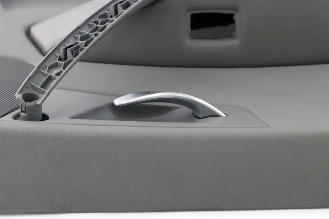 Left N/S Door Card Lining Leather Ambiente Grau Grey to BMW X3 Series E83 Rear with Part number 3415905 BMW X3 Series E83 Rear Left N/S Door Card Lining Leather Ambiente Grau Grey - SKU 3415905 - Part number 3415905