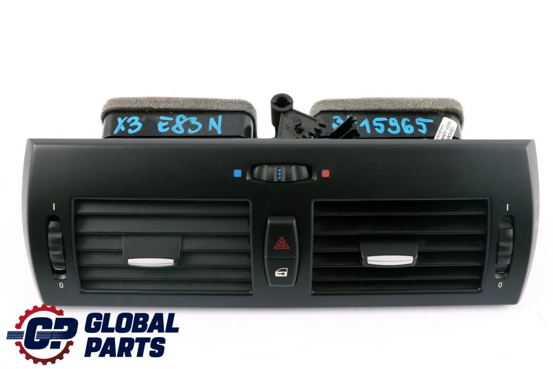 Frischluftgitter Center Dash Dashboard Vent Trip für BMW X3 E83 LCI mit Teilenummer 3415965 BMW X3 E83 LCI Frischluftgitter Center Dash Dashboard Vent Trip - SKU 3415965 - Teilenummer 3415965