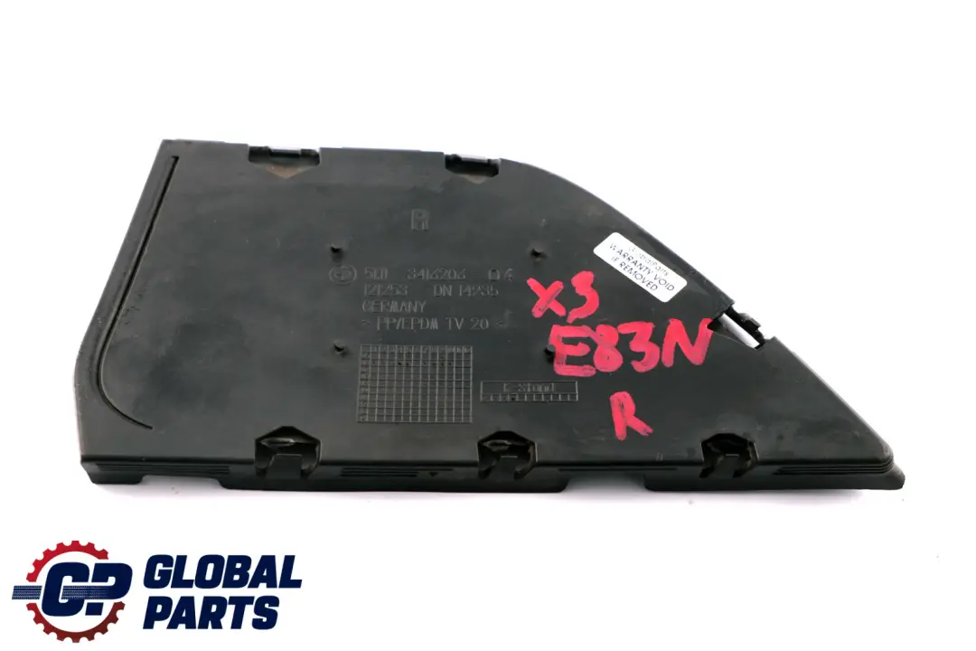 BMW X3 E83 LCI Front Bumper Right O/S Closed Grid Grille - SKU 3416206 - Part number 3416206