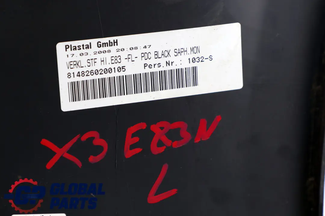 BMW E83 LCI Garniture de revêtement de pare-chocs arrière gauche - SKU 3416237 - Numéro de pièce 3416237