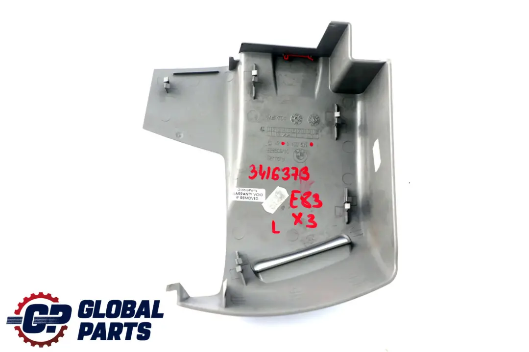BMW X3 E83 Osłona Pasa Lewy Tył Szara 3400511 - SKU 3416373 - Numer Części 3416373