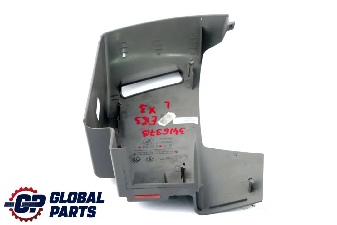 Trim Cover Belt Reel Left Grey N/S 3400511 to BMW X3 Series E83 with Part number 3416373 BMW X3 Series E83 Trim Cover Belt Reel Left Grey N/S 3400511 - SKU 3416373 - Part number 3416373