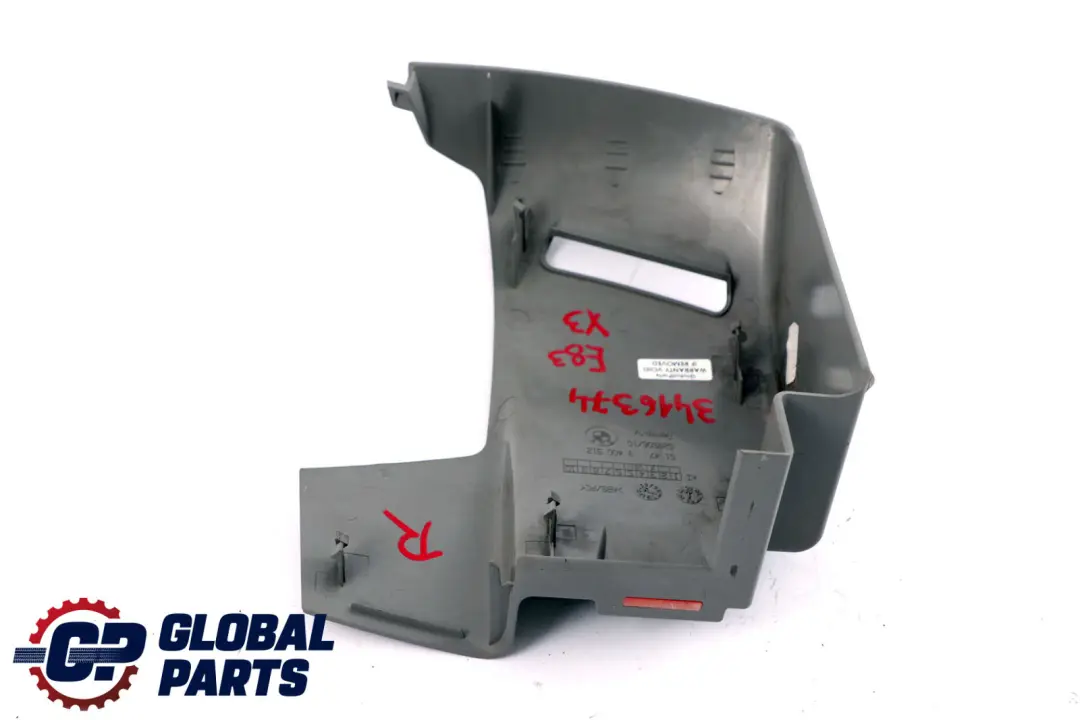 Revetement Gurtautomat Arriere Droite Gris 3400512 pour BMW X3 E83 à propos du numéro de pièce 3416374 BMW X3 E83 Revetement Gurtautomat Arriere Droite Gris 3400512 - SKU 3416374 - Numéro de pièce 3416374