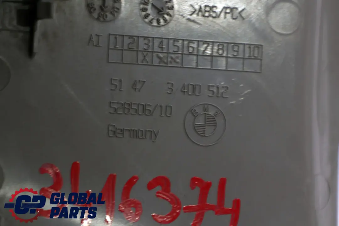 Coperchio Avvolgitore Cinghia Posteriore Destro 3400512 per BMW X3 E83 con numero di parte 3416374 BMW X3 E83 Coperchio Avvolgitore Cinghia Posteriore Destro 3400512 - SKU 3416374 - Numero di parte 3416374