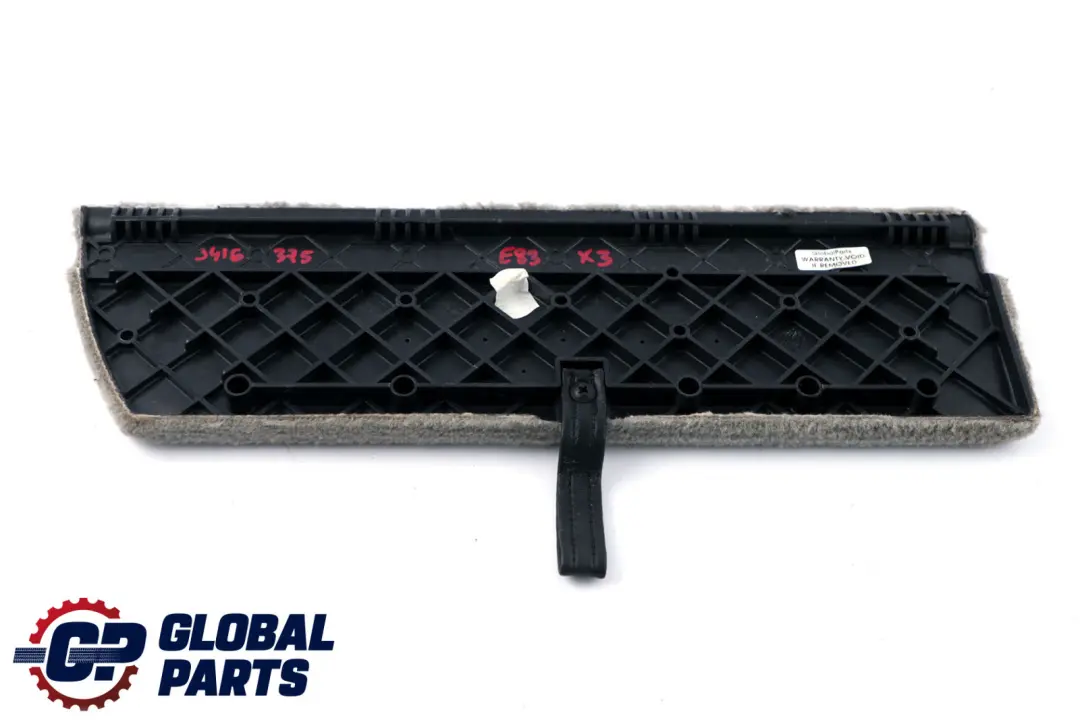 BMW X3 Series E83 Rear Boot Trunk Lid Left Floor Flap N/S Grey - SKU 3416375 - Part number 3404369