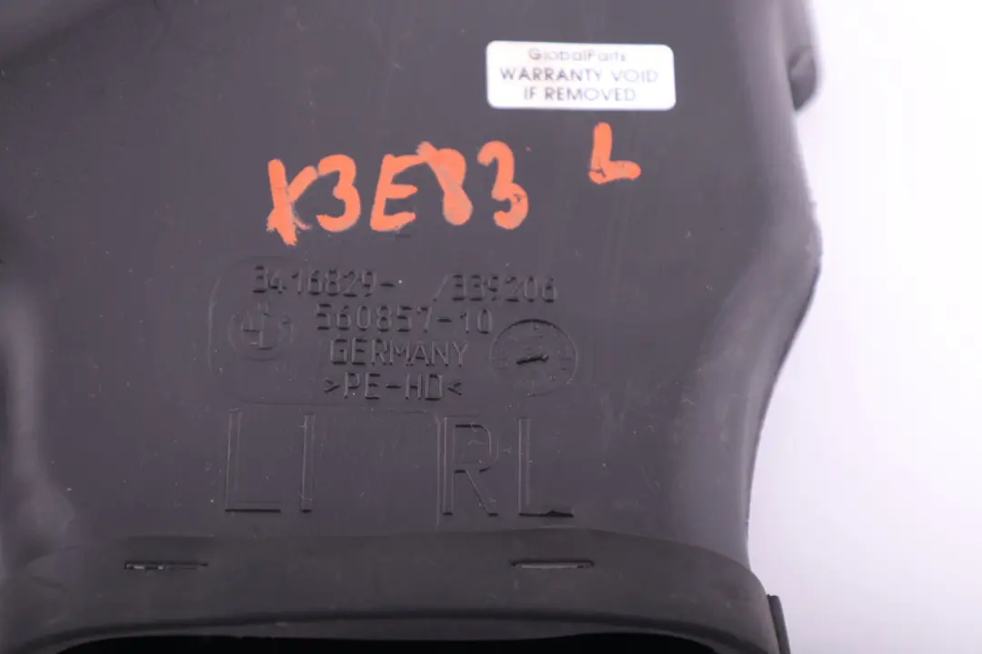 E83N LCI Floor Heater Air Duct Left N/S to BMW X3 Series E83 with Part number 3416829 BMW X3 Series E83 E83N LCI Floor Heater Air Duct Left N/S - SKU rhd-3416829 - Part number 3416829