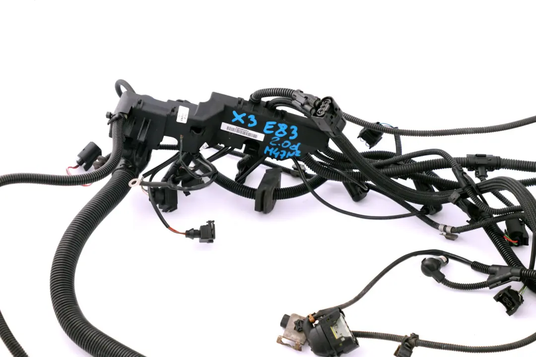 M47N2 Engine Wiring Loom Harness 3420893 to BMW X3 Series E83 2.0d Diesel with Part number 3417167 BMW X3 Series E83 2.0d Diesel M47N2 Engine Wiring Loom Harness 3420893 - SKU 3417167 - Part number 3417167