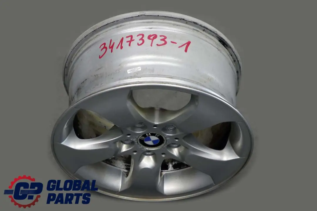 Alloy Wheel Rim 17" Star Spoke 204 ET:46 8J to BMW X3 Series E83 Silver with Part number 3417393 BMW X3 Series E83 Silver Alloy Wheel Rim 17" Star Spoke 204 ET:46 8J - SKU 3417393-1 - Part number 3417393