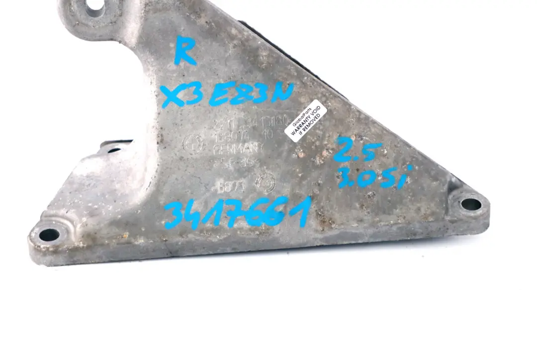N52N Engine Supporting Mounting Bracket Right O/S 3415180 to BMW X3 E83 LCI with Part number 3417661 BMW X3 E83 LCI N52N Engine Supporting Mounting Bracket Right O/S 3415180 - SKU 3417661 - Part number 3417661