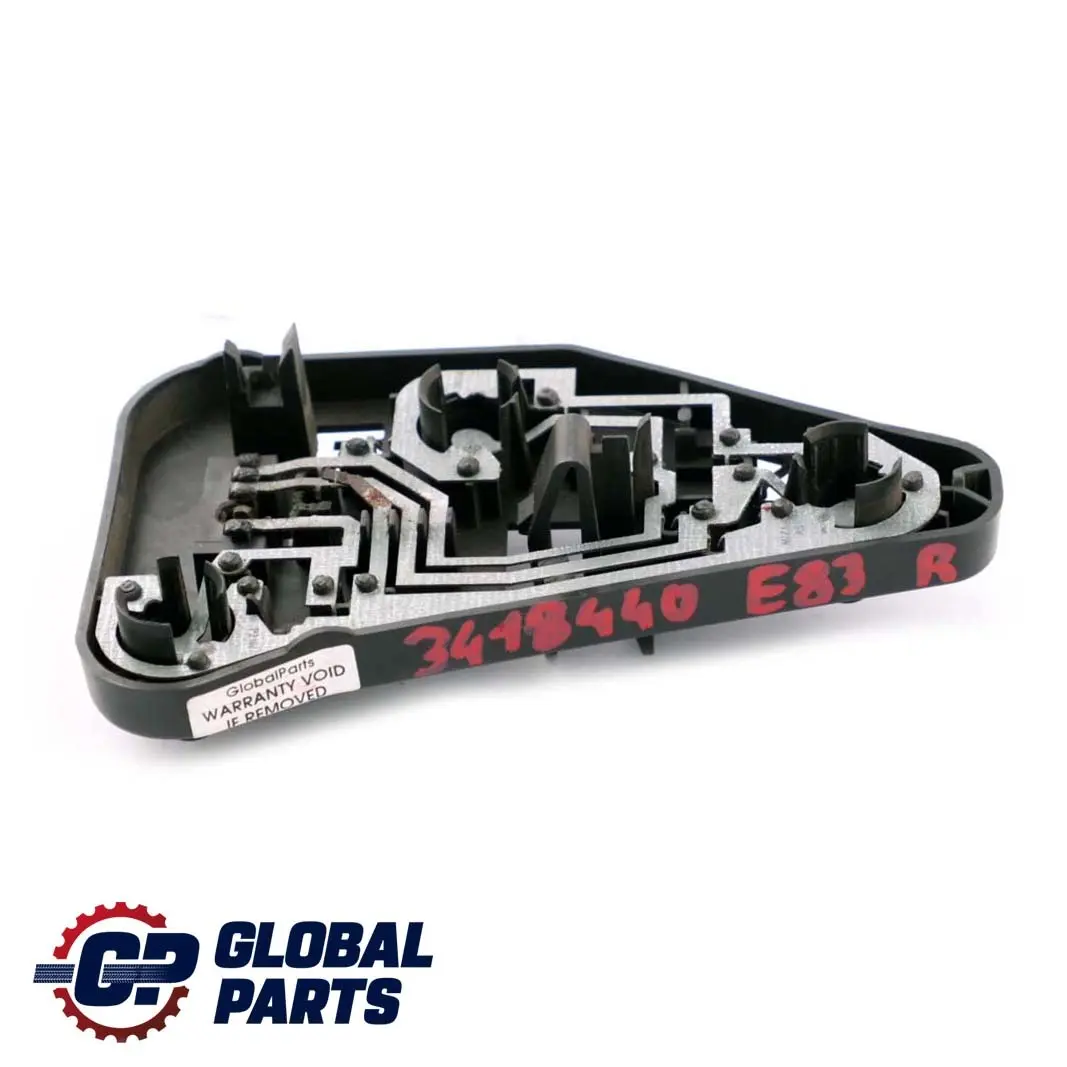 BMW E83 Panneau de support d'ampoule du feu arrière droit 3418440 3414400