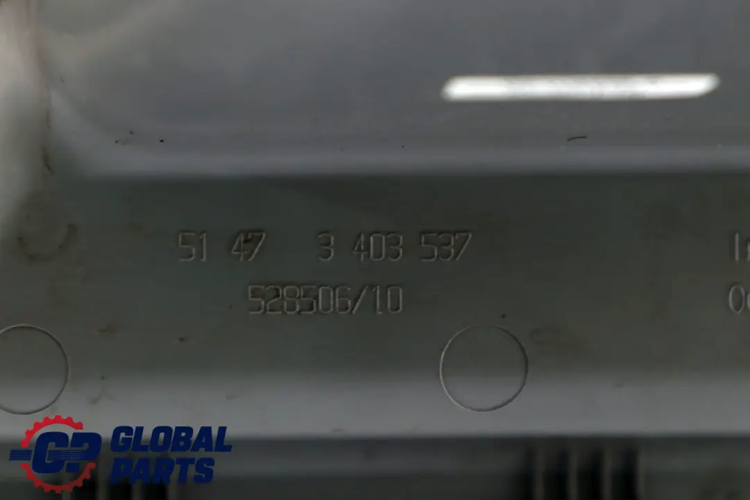 BMW E83 Maletero Tapa Compartimento Bandeja Derecha Gris 3403537 - SKU 3418629 - Número de pieza 3418629