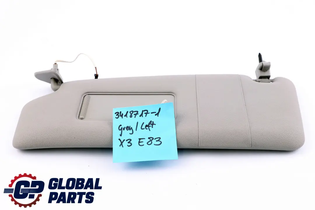 Osłona Przeciwsłoneczna Lewa Szara do BMW E83 o numerze 3418717 BMW E83 Osłona Przeciwsłoneczna Lewa Szara - SKU 3418717-1 - Numer Części 3418717