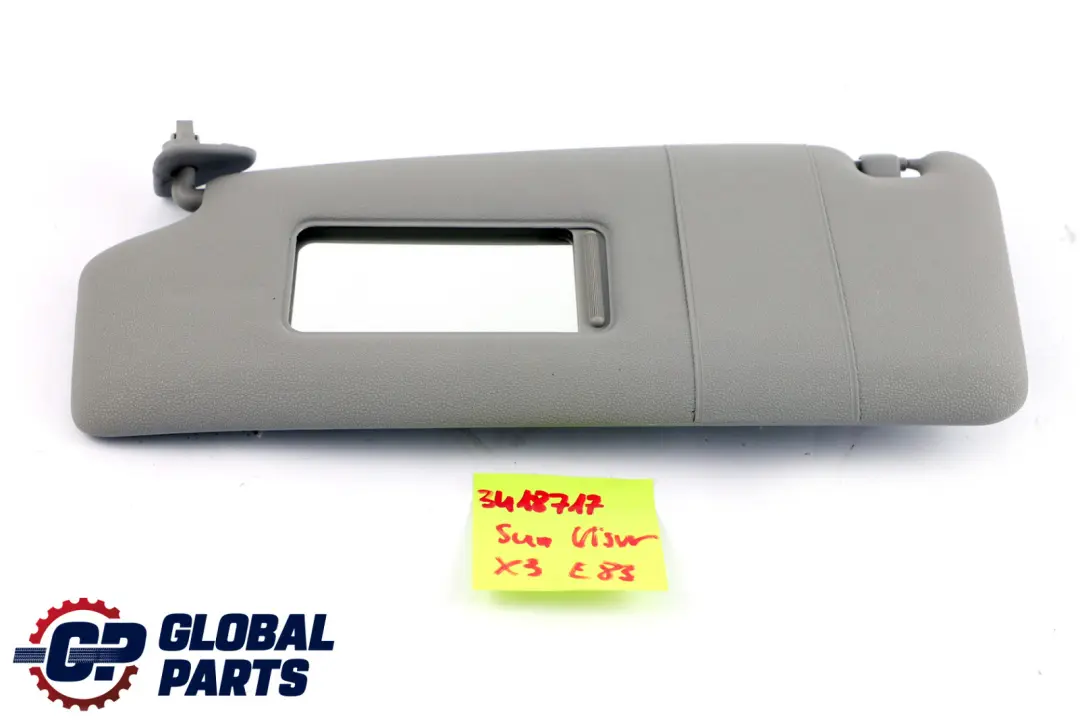 Visera parasol Espejo Lado Pasajero Izquierdo Gris Grau para BMW X3 E83 con número de pieza 3418717 BMW X3 E83 Visera parasol Espejo Lado Pasajero Izquierdo Gris Grau - SKU 3418717 - Número de pieza 3418717