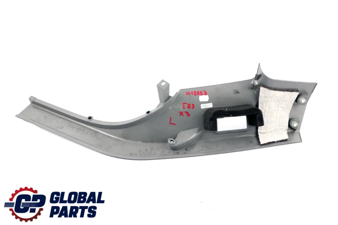 Osłona Obudowa Słupka Bagażnika Lewa do BMW E83 X3 o numerze 51433418753 BMW E83 X3 Osłona Obudowa Słupka Bagażnika Lewa - SKU 3418753 - Numer Części 51433418753