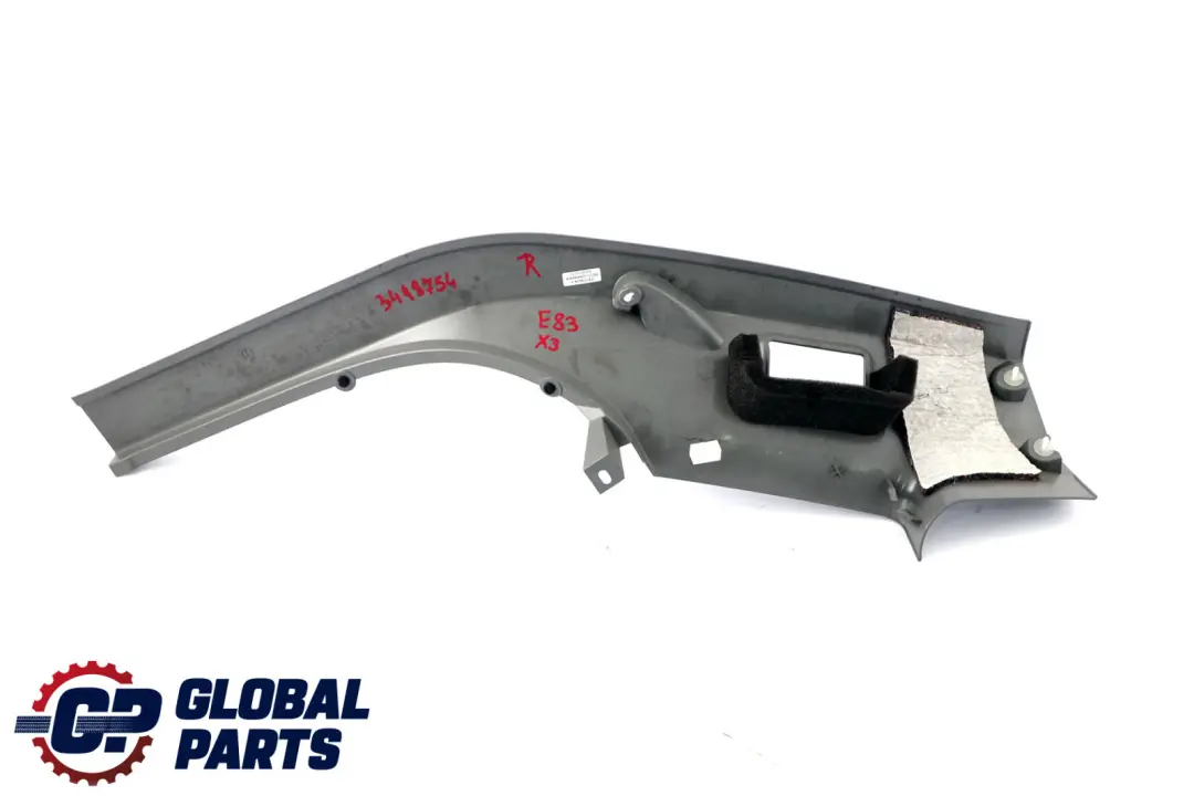 BMW E83 LCi Tapa Columna D Parabrisas Ventana Trim Derecha Gris 3330450 - SKU 3418754 - Número de pieza 3418754