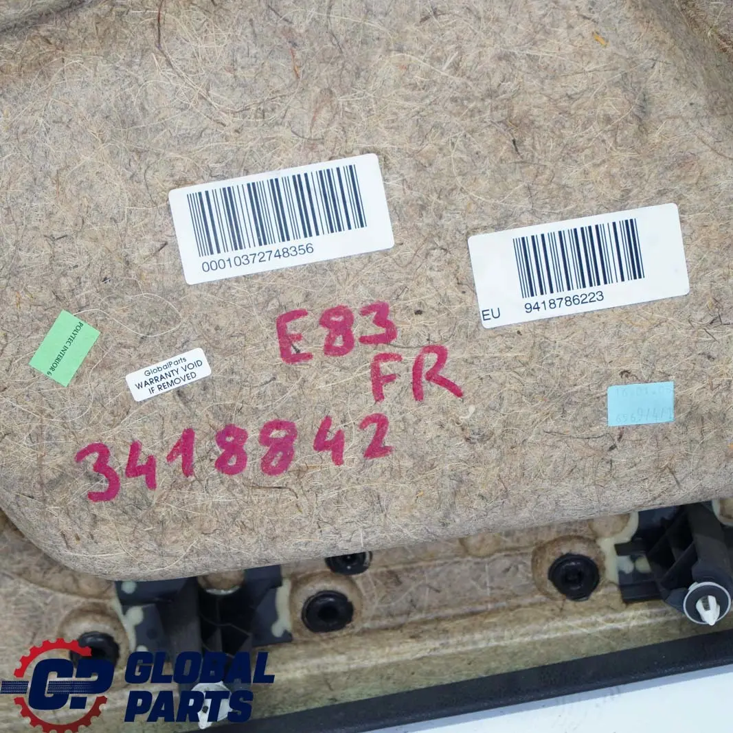 BMW X3 Reihe E83 Türverkleidung Abdeckung Leder Vorn Rechts Ambiente Grau Blau - SKU 3418842 - Teilenummer 3418842