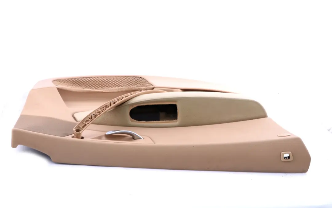 Front Left N/S Door Card Lining Leather Beige Sandbeige to BMW X3 Series E83 with Part number 3418843 BMW X3 Series E83 Front Left N/S Door Card Lining Leather Beige Sandbeige - SKU 3418843 - Part number 3418843