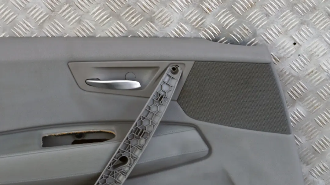 Front Left N/S Door Card Lining Leather Ambiente Grau Grey to BMW X3 Series E83 with Part number 3418847 BMW X3 Series E83 Front Left N/S Door Card Lining Leather Ambiente Grau Grey - SKU 3418847 - Part number 3418847