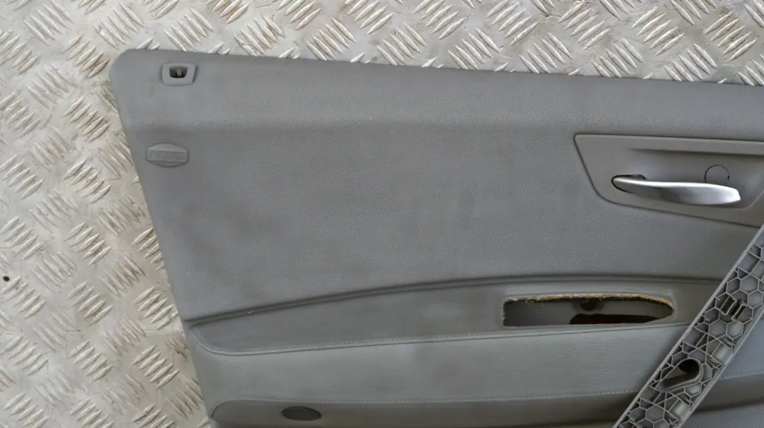 BMW X3 Series E83 Front Left N/S Door Card Lining Leather Ambiente Grau Grey - SKU 3418847 - Part number 3418847