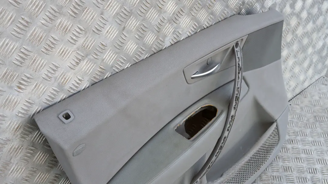 Front Left N/S Door Card Lining Leather Ambiente Grau Grey to BMW X3 Series E83 with Part number 3418847 BMW X3 Series E83 Front Left N/S Door Card Lining Leather Ambiente Grau Grey - SKU 3418847 - Part number 3418847