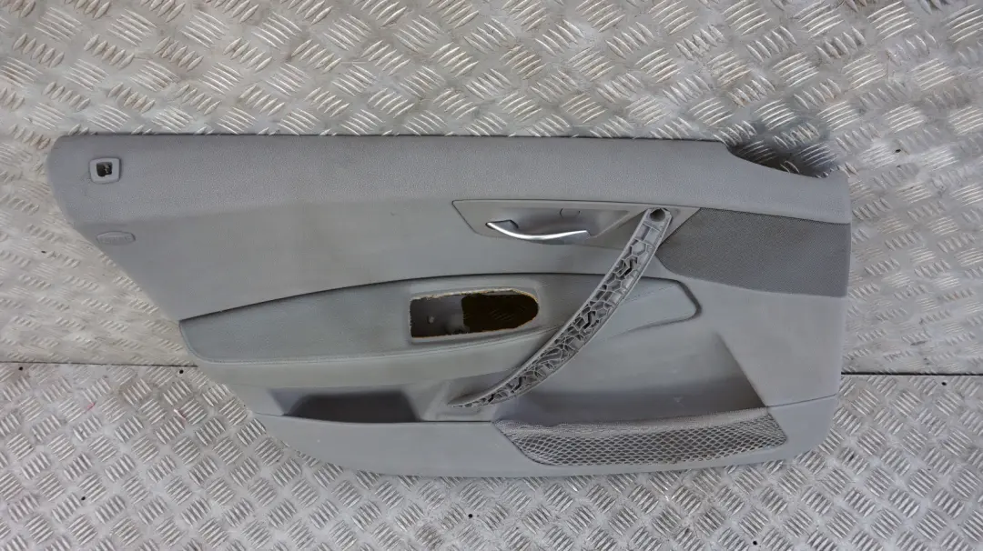 BMW X3 Series E83 Front Left N/S Door Card Lining Leather Ambiente Grau Grey - SKU 3418847 - Part number 3418847