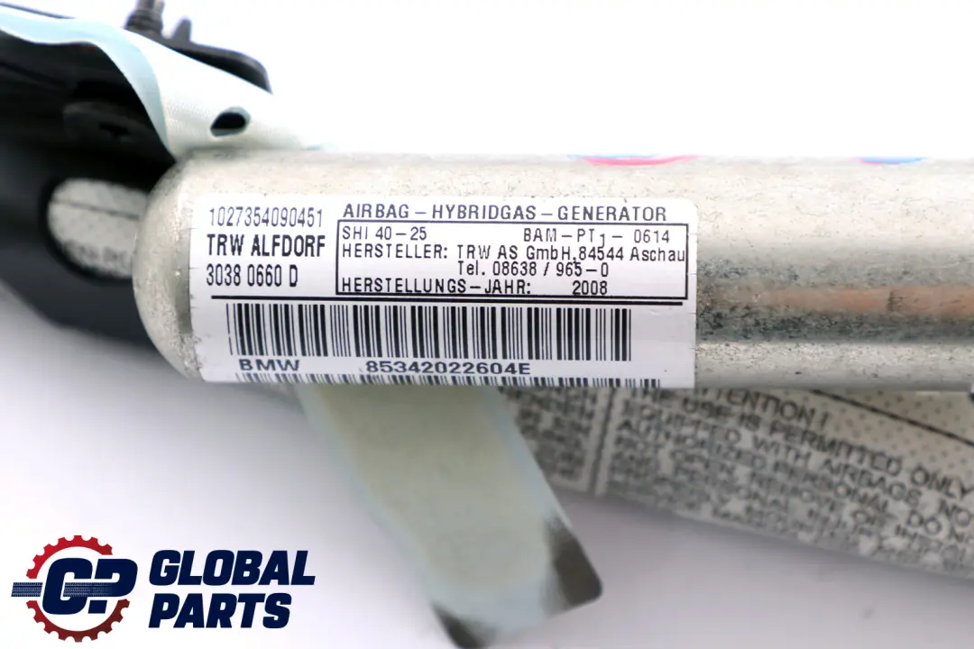 BMW X3 E83 Lado Conductor Techo Cortina Cabeza Módulo Aire Derecha - SKU 3420226 - Número de pieza 3420226