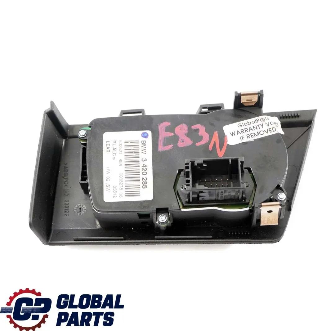 BMW X3 E83 LCI Faro Luz Elemento De Control Panel Interruptor - SKU 3420285 - Número de pieza 3420285
