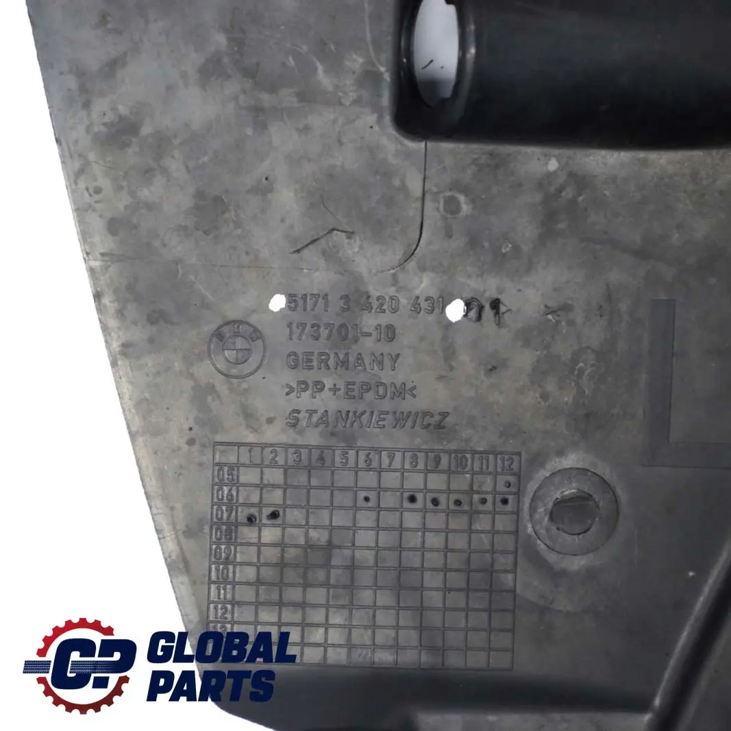 BMW X3 Series E83 LCI Front Left N/S Side Wheel Arch Splash Guard Panel - SKU 3420431 - Part number 3420431