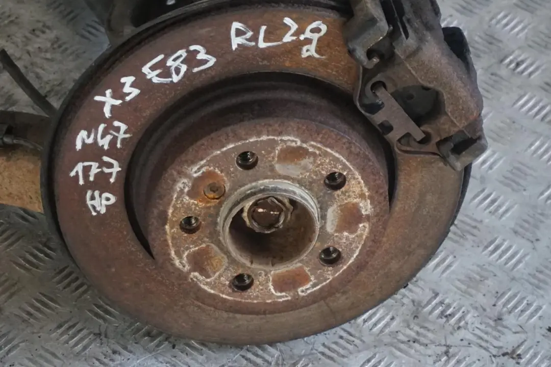 N47 Rear Left N/S Suspension Leg Arm Brake Disc to BMW X3 Series E83 2.0d with Part number 3420501 BMW X3 Series E83 2.0d N47 Rear Left N/S Suspension Leg Arm Brake Disc - SKU 3420501-2 - Part number 3420501