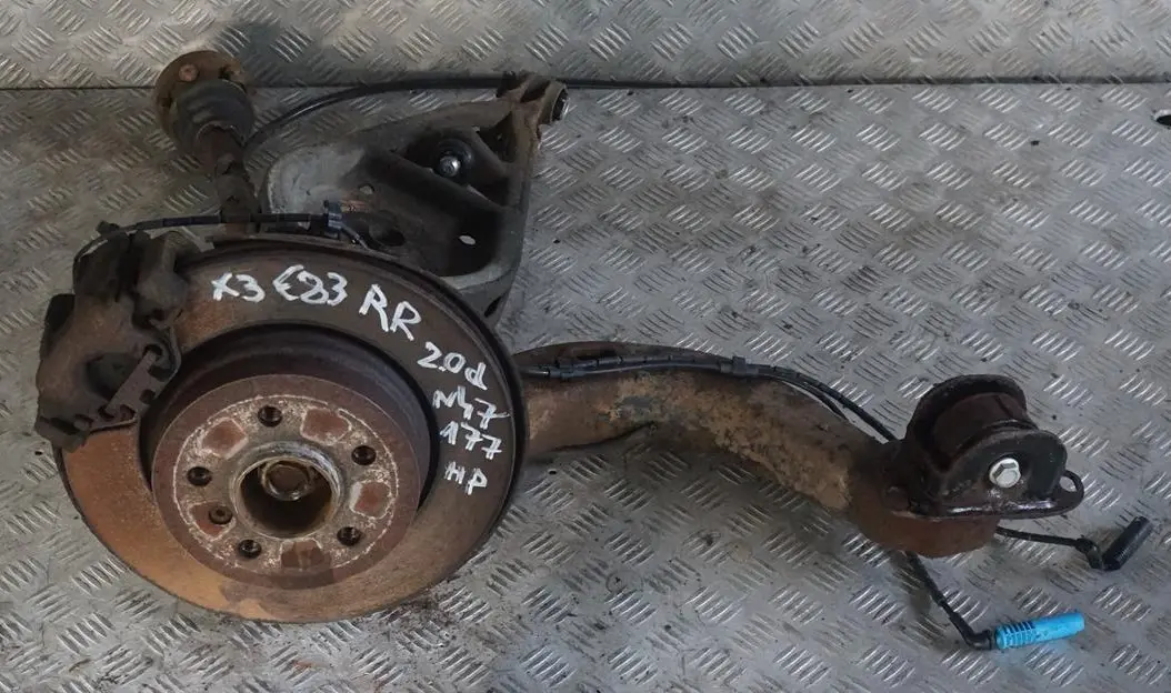 N47 Trasero Derecho Suspensión Pierna Brazo Disco Freno para BMW X3 Serie E83 2.0d con número de pieza 3420502 BMW X3 Serie E83 2.0d N47 Trasero Derecho Suspensión Pierna Brazo Disco Freno - SKU 3420502-2 - Número de pieza 3420502
