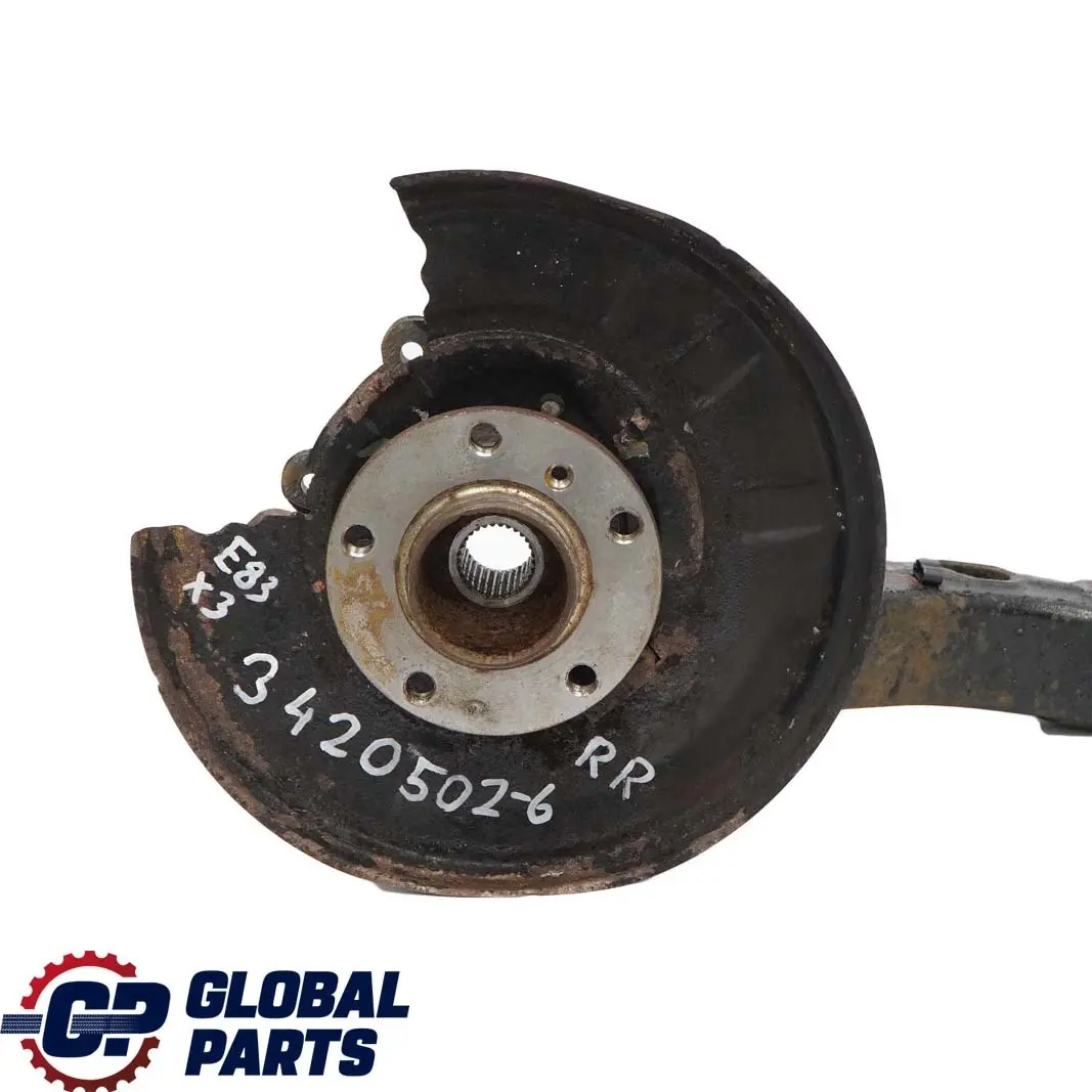Zawieszenie Wahacz Zwrotnica Prawy Tył do BMW X3 E83 o numerze 3420502 BMW X3 E83 Zawieszenie Wahacz Zwrotnica Prawy Tył - SKU 3420502-6 - Numer Części 3420502