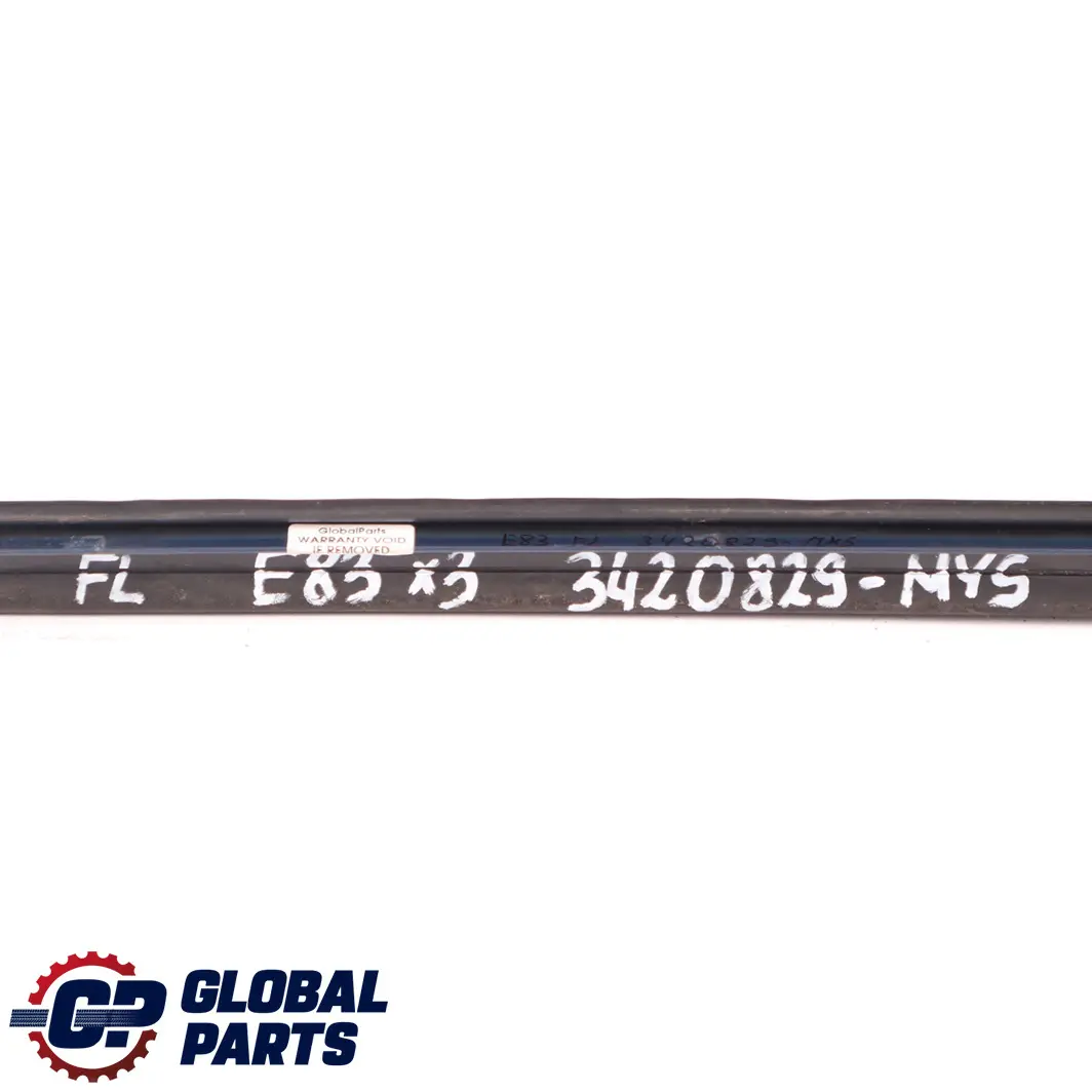 Front Left N/S Windscreen Drip Moulding Trim Strip Mysticblau Blue to BMW X3 E83 with Part number 3420829 BMW X3 E83 Front Left N/S Windscreen Drip Moulding Trim Strip Mysticblau Blue - SKU 3420829-MYS - Part number 3420829