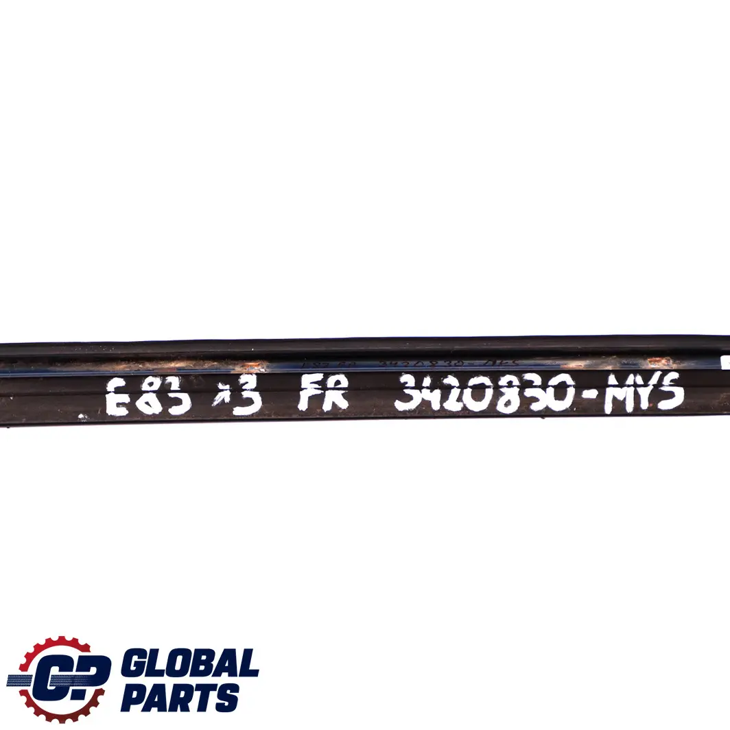 Front Right O/S Windscreen Drip Moulding Trim Mysticblau Blue A07 to BMW X3 E83 with Part number 3420830 BMW X3 E83 Front Right O/S Windscreen Drip Moulding Trim Mysticblau Blue A07 - SKU 3420830-MYS - Part number 3420830