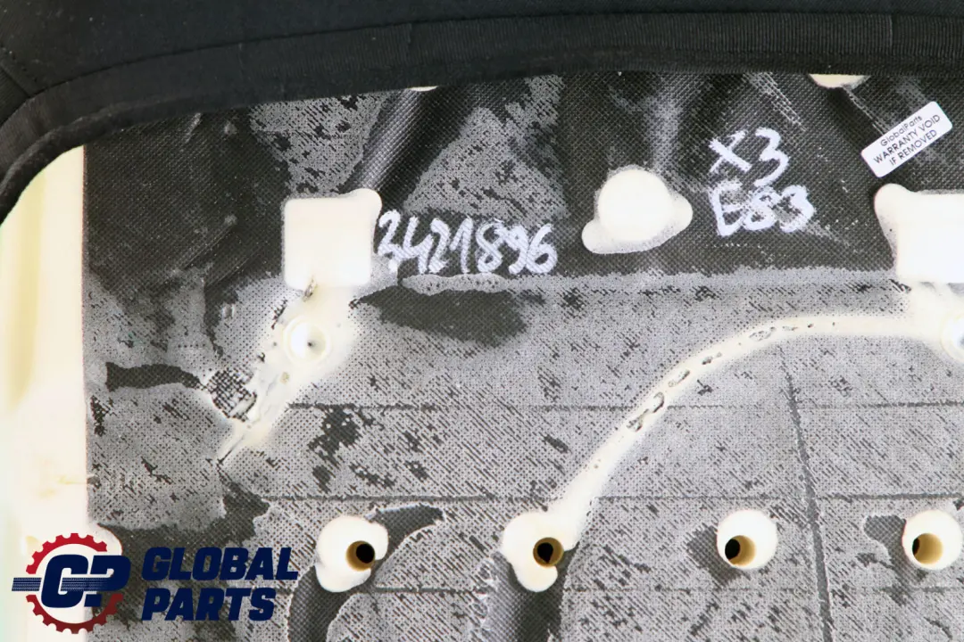 BMW X3 E83 LCI Asiento Delantero Izquierdo Derecho Tela Funda Respaldo Antracita - SKU 3421896 - Número de pieza 3421896