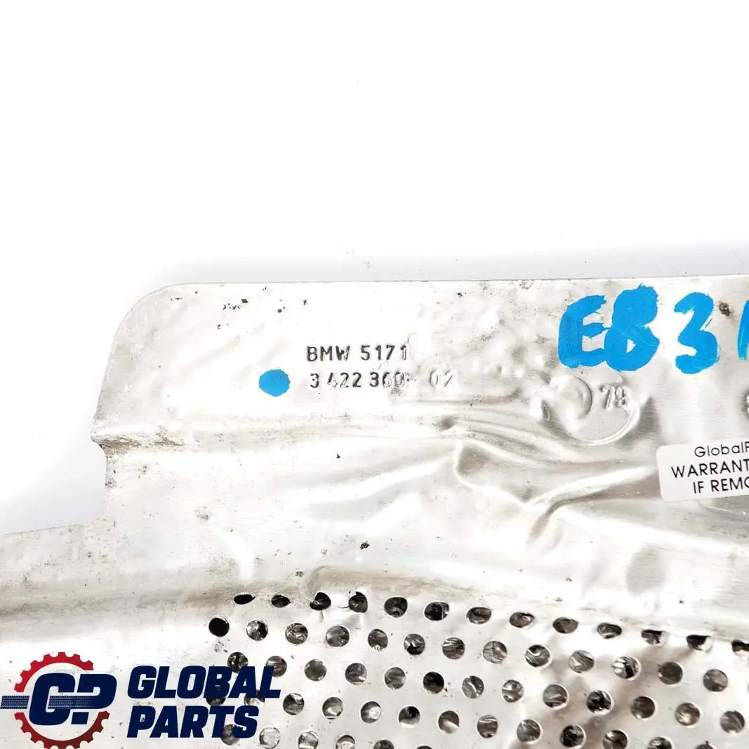 M57N2 Piastra Di Schermatura Dello Scarico per BMW X3 E83 3.0d con numero di parte 3422360 BMW X3 E83 3.0d M57N2 Piastra Di Schermatura Dello Scarico - SKU 3422360 - Numero di parte 3422360