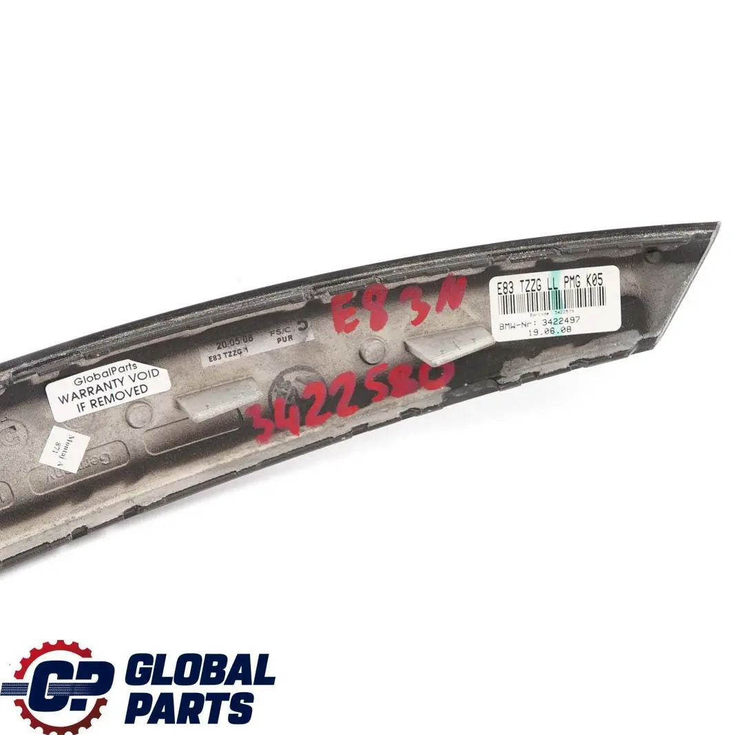BMW X3 E83 LCI Moulage Poignee Interieure de Porte Droite Bois Peuplier Gris - SKU 3422580 - Numéro de pièce 3422580